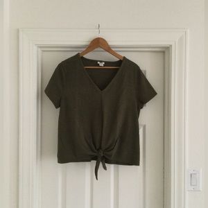 J. Crew - Tie-Front Top
